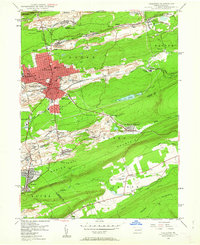 Hazleton 1947 topographic map thumbnail
