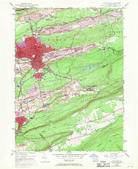 Hazleton 1947 topographic map thumbnail