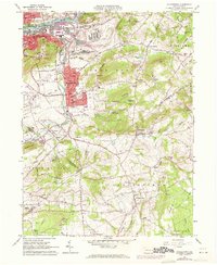 Hellertown 1965 topographic map thumbnail