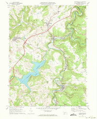 Hooversville 1971 topographic map thumbnail