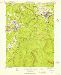 Houtzdale 1944 topographic map thumbnail
