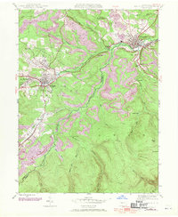 Houtzdale 1944 topographic map thumbnail