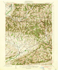 Hughesville 1935 topographic map thumbnail