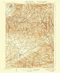Hughesville 1935 topographic map thumbnail