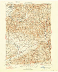 Hughesville 1935 topographic map thumbnail