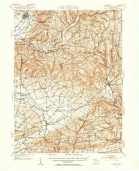 Hughesville 1953 topographic map thumbnail