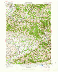 Hughesville 1953 topographic map thumbnail