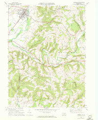 Hughesville 1968 topographic map thumbnail