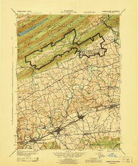 Hummelstown 1943 topographic map thumbnail