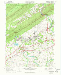 Indiantown Gap 1969 topographic map thumbnail