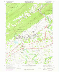 Indiantown Gap 1969 topographic map thumbnail