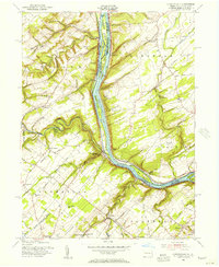Lumberville 1955 topographic map thumbnail