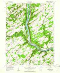 Lumberville 1955 topographic map thumbnail