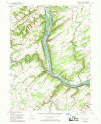 Lumberville 1955 topographic map thumbnail