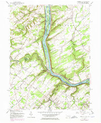 Lumberville 1955 topographic map thumbnail