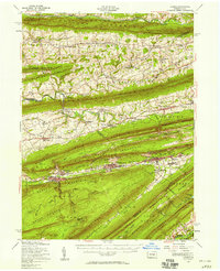 Lykens 1955 topographic map thumbnail
