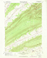 Madisonburg 1966 topographic map thumbnail