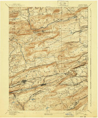 Mahanoy 1893 topographic map thumbnail