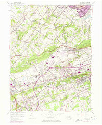 Malvern 1955 topographic map thumbnail