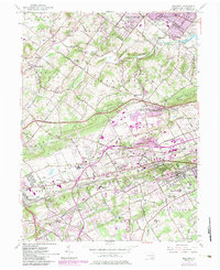 Malvern 1955 topographic map thumbnail