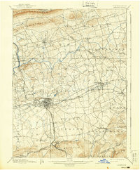 Lebanon 1899 topographic map thumbnail