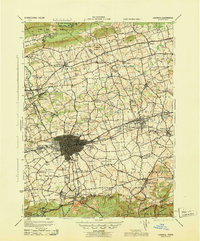 Lebanon 1943 topographic map thumbnail