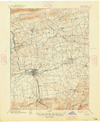 Lebanon 1899 topographic map thumbnail