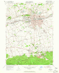 Lebanon 1955 topographic map thumbnail