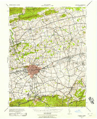 Lebanon 1943 topographic map thumbnail