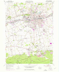 Lebanon 1955 topographic map thumbnail