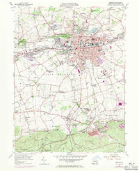 Lebanon 1955 topographic map thumbnail