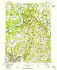 Leechburg 1954 topographic map thumbnail