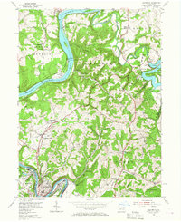 Leechburg 1954 topographic map thumbnail