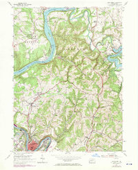 Leechburg 1954 topographic map thumbnail