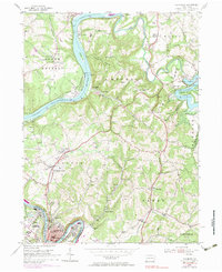 Leechburg 1954 topographic map thumbnail