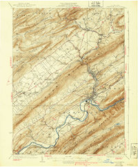 Lewistown 1927 topographic map thumbnail