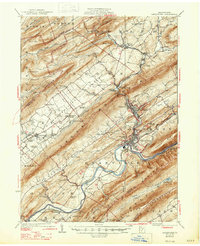 Lewistown 1927 topographic map thumbnail