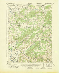 Manatawny 1943 topographic map thumbnail
