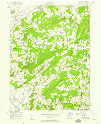 Manatawny 1957 topographic map thumbnail