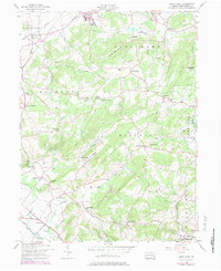 Manatawny 1957 topographic map thumbnail