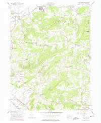 Manatawny 1957 topographic map thumbnail