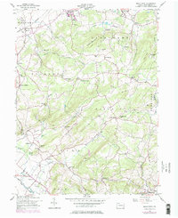 Manatawny 1957 topographic map thumbnail