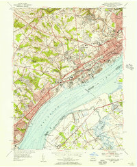 Marcus Hook 1953 topographic map preview