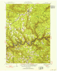 Marienville 1936 topographic map thumbnail
