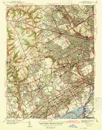 Lansdowne 1942 topographic map thumbnail