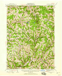 Le Raysville 1943 topographic map thumbnail