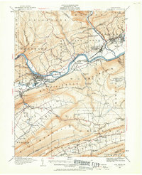 Lock Haven 1921 topographic map thumbnail