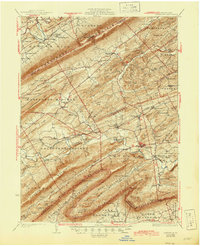 Loysville 1933 topographic map thumbnail