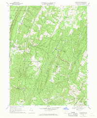 Chaneysville 1968 topographic map thumbnail