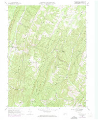 Chaneysville 1968 topographic map thumbnail